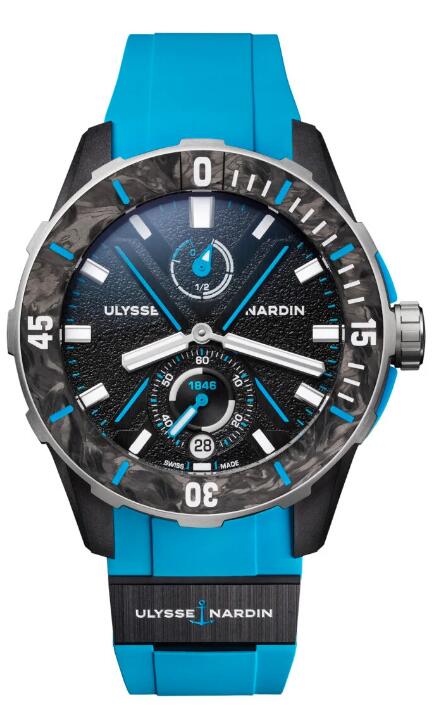 Review Best Ulysse Nardin Diver Net Azure 1183-170-2B/3A watches sale